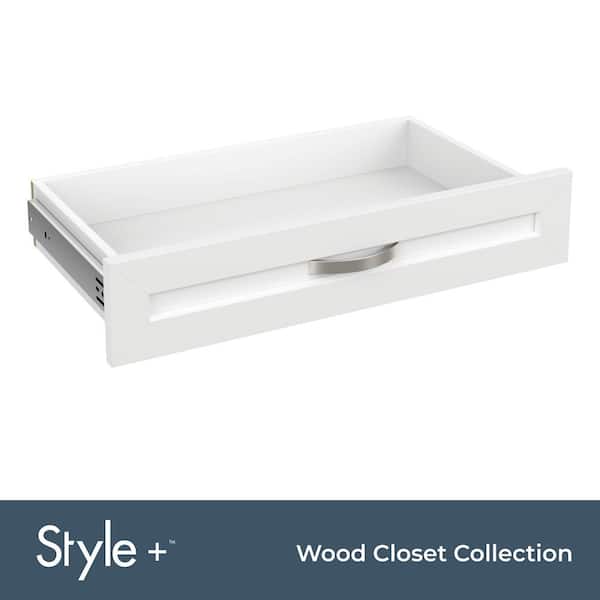 ClosetMaid Style+ 5 in. x 25 in. White Shaker Drawer Kit for 25 in. W Style+ Tower