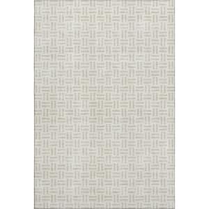 Mayfield Premium Machine Washable Abstract AMF978 Ivory 5 ft. x 7 ft. 6 in. Area Rug