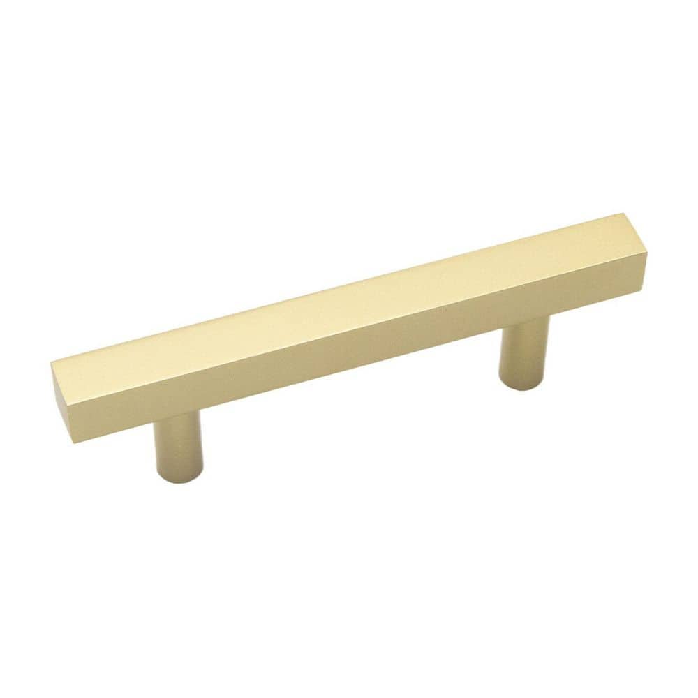 Quad Collection Pull - 3 in. Center to Center Brushed Golden Brass Bar Cabinet Pull (10-Pack) price history on PriceWatchPro