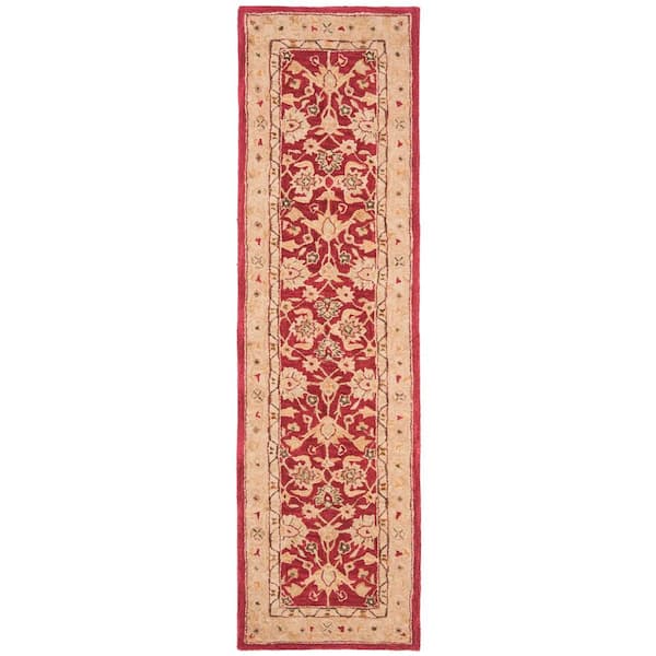 Anatolia Red/Ivory 2 ft. x 10 ft. Border Runner Rug