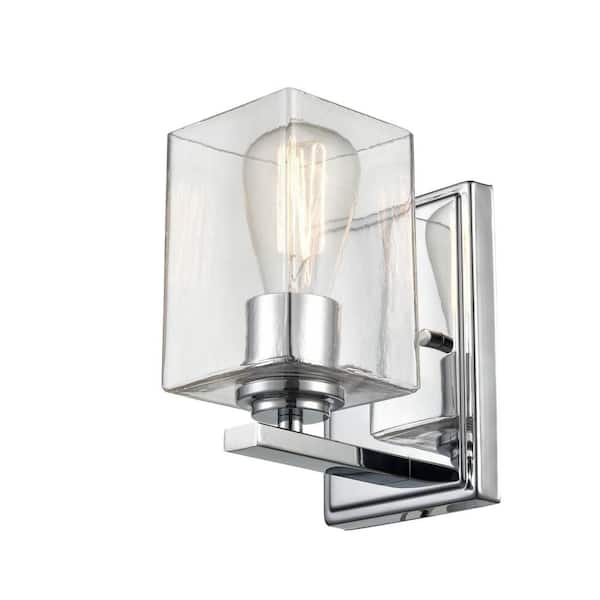 929 LIGHTING 1-Light 4.75 in. Chrome Sconce