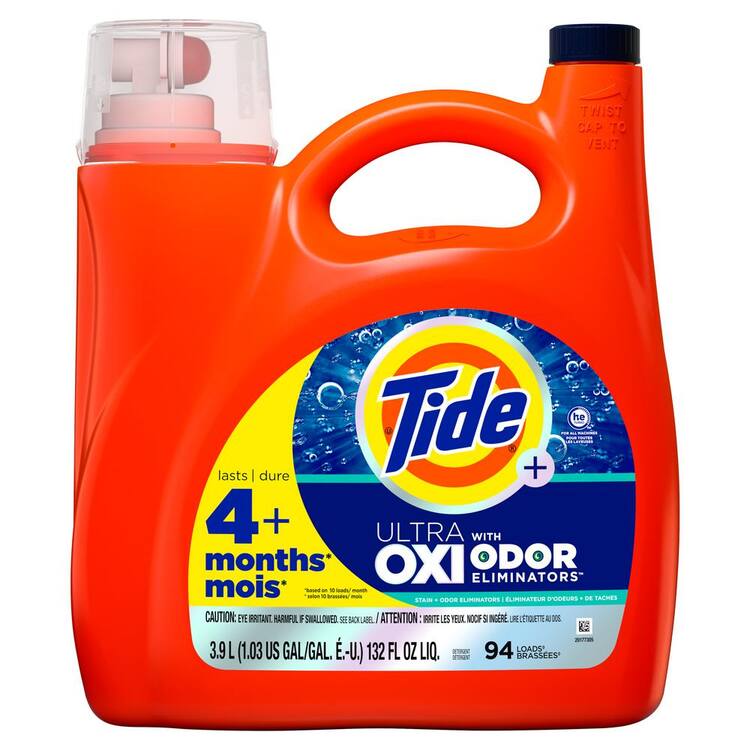 Tide 132 oz. Ultra Oxi Odor Eliminators Liquid Laundry Detergent (94