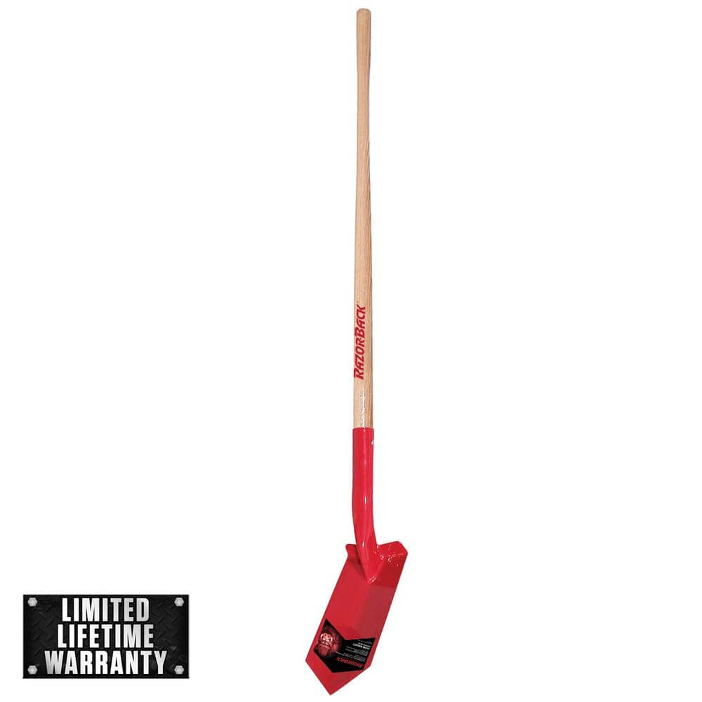 Razor-Back 48 in. Wood Handle Trenching Shovel