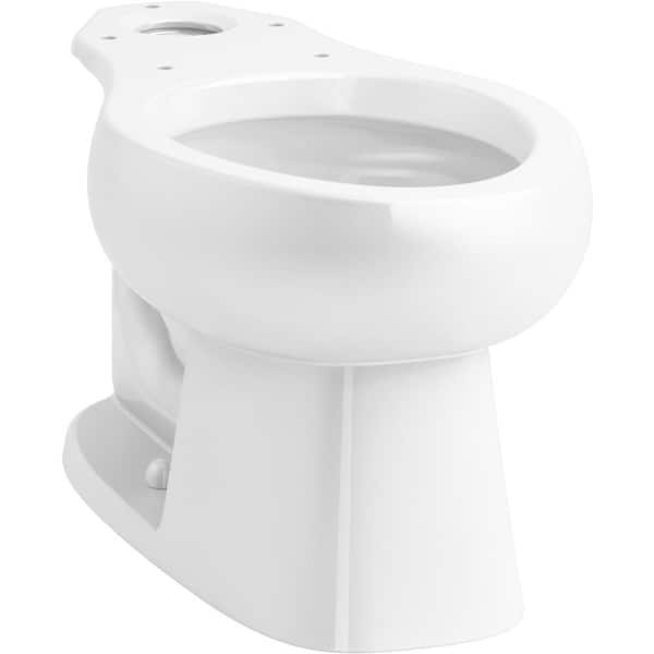 Windham 12 in. Rough-in Elongated Toilet Bowl Only in White, Seat Not Included