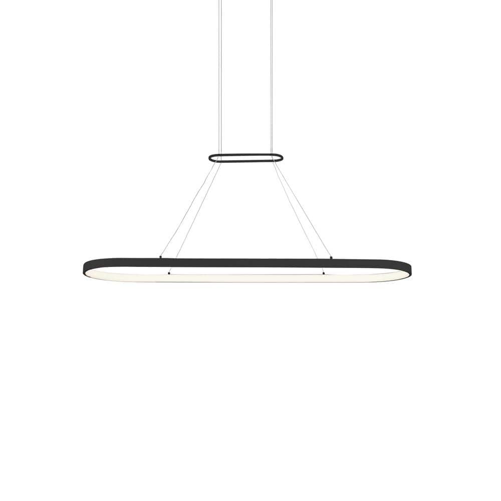 Eerie 47 in. 1 Light 58-Watt Black Integrated LED Pendant Light price history on PriceWatchPro