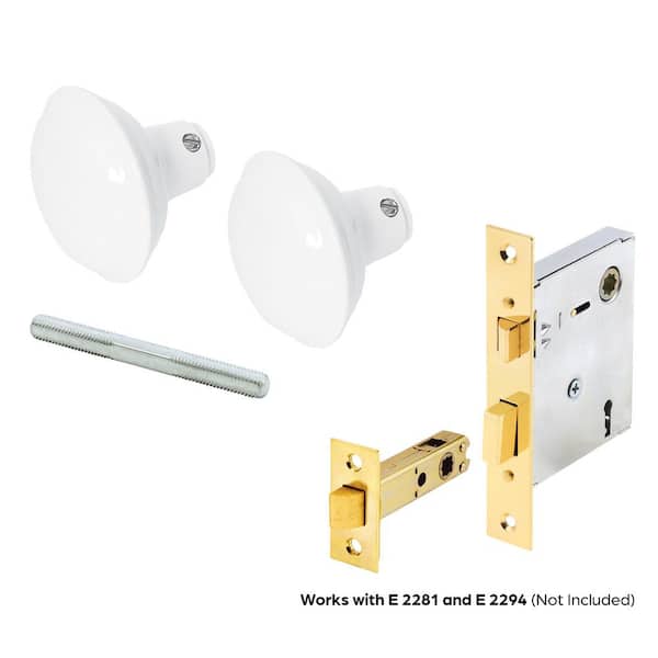 Prime-Line White Painted Spindle Knob Set E 2319 - The Home Depot