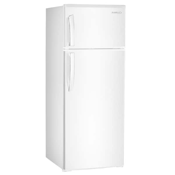 PREMIUM 7.4 cu. ft. Top Freezer Refrigerator in White, Counter Depth