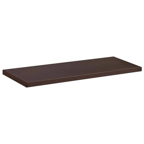 Dolle 32 in. L x 12 in. D Lite Shelf in Espresso 55213