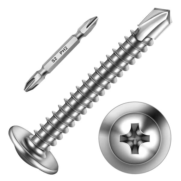 150-Pack #10 x 1-1/2 in. Phillips Truss Head Self Drilling Screws