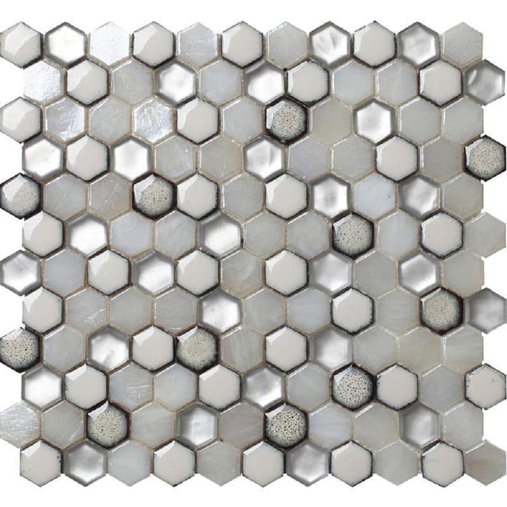 White 4 in. x 5 in. Hexagon Polished and Honed Marble Floor and Wall Mosaic Tile Sample (0.13 sq.ft./Piece) price history on PriceWatchPro