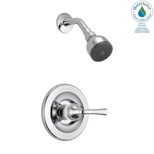 Delta Foundations Single-Handle 1-Spray Shower Faucet in Chrome (Valve  Included) B112900C - The Home Depot