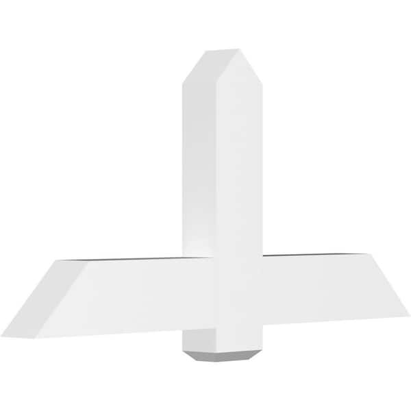 Ekena Millwork Eugene 48 in. W x 24 in. H x 4 in. D Signature Polyurethane Bracket