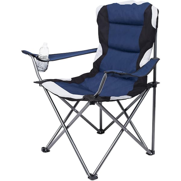 BirdRock Home Internet's Best Navy Blue Outdoor Sports Padded Camping Folding Chair