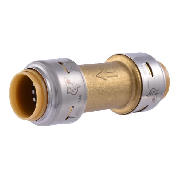 SharkBite Max 1/2 in. Brass Push-to-Connect Check Valve