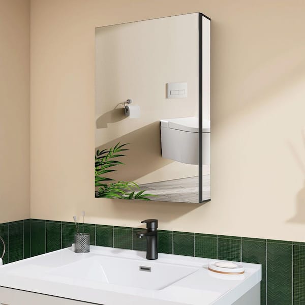 Zeafive 20 in. W x 30 in. H Rectangular Aluminum Recessed or