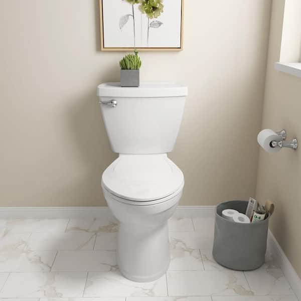 American Standard Champion Slow-Close Elongated Closed Front Toilet Seat in White