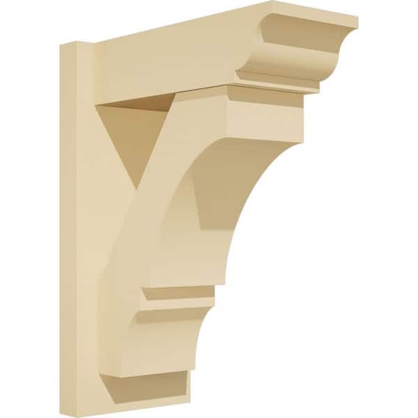 Ekena Millwork Balboa 7 in. W x 18 in. H x 14 in. D Signature Urethane Polyurethane Outlooker with Traditional Ends