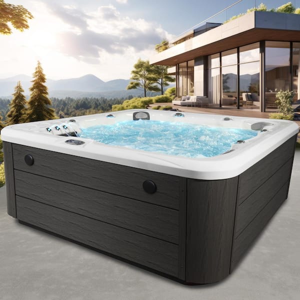 AquaLife Scenic 6-Person 69-Jet 240 V Spa Hot Tub with Lounger 4