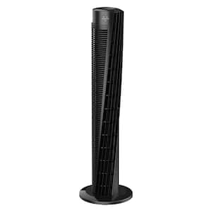 OSC73 37 in. 3 Fan Speeds Tower Fan 37 in. in Black with Remote Control, Oscillation, and Timer