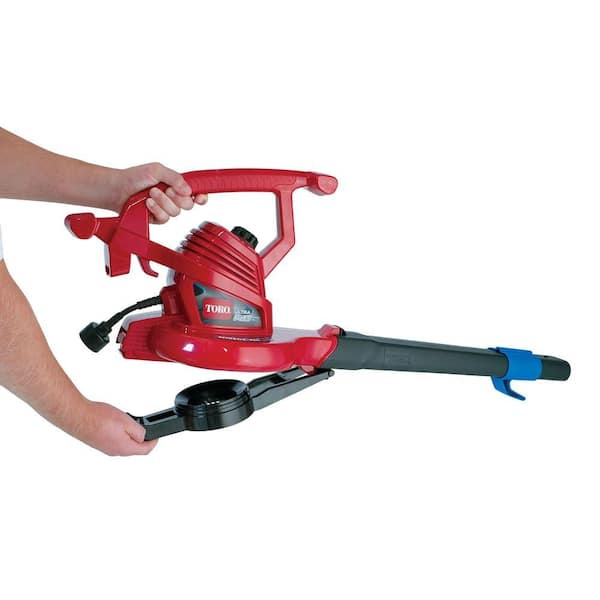 Toro 51621 UltraPlus Leaf Blower Vacuum, Variable-Speed (up to  250 mph) with Metal Impeller, 12 amp,Red & Worx LeafPro Universal Leaf  Collection System for All Major Blower/Vac Brands - WA4058 