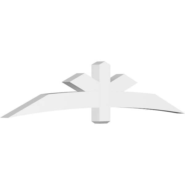 Ekena Millwork Alberta 96 in. W x 20 in. H x 4 in. D Signature Polyurethane Bracket