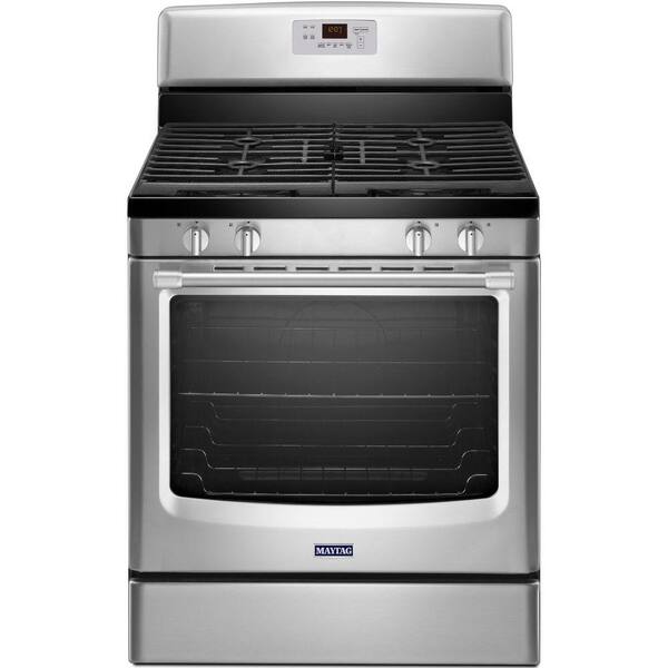 Maytag AquaLift 5.8 cu. ft. Gas Range with Self-Cleaning Oven in Stainless Steel