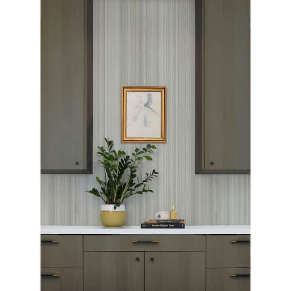 Elan Grey Ombre Stripe Wallpaper
