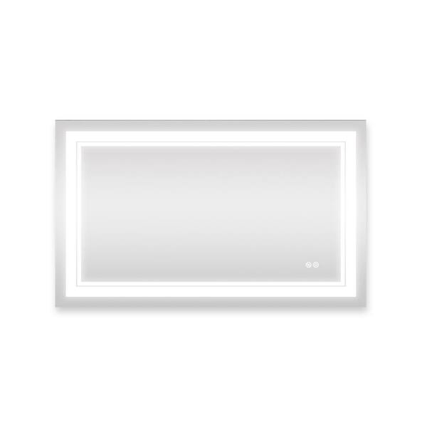 40 in. W x 24 in. H LED Rectangular Frameless Wall Bathroom Vanity