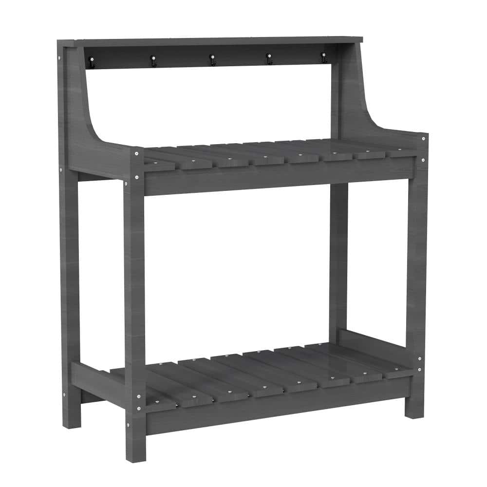 HDPE Garden Potting Table All Weather, Outdoor Potting Table with Storage for Patio, Backyard, Garden price history on PriceWatchPro