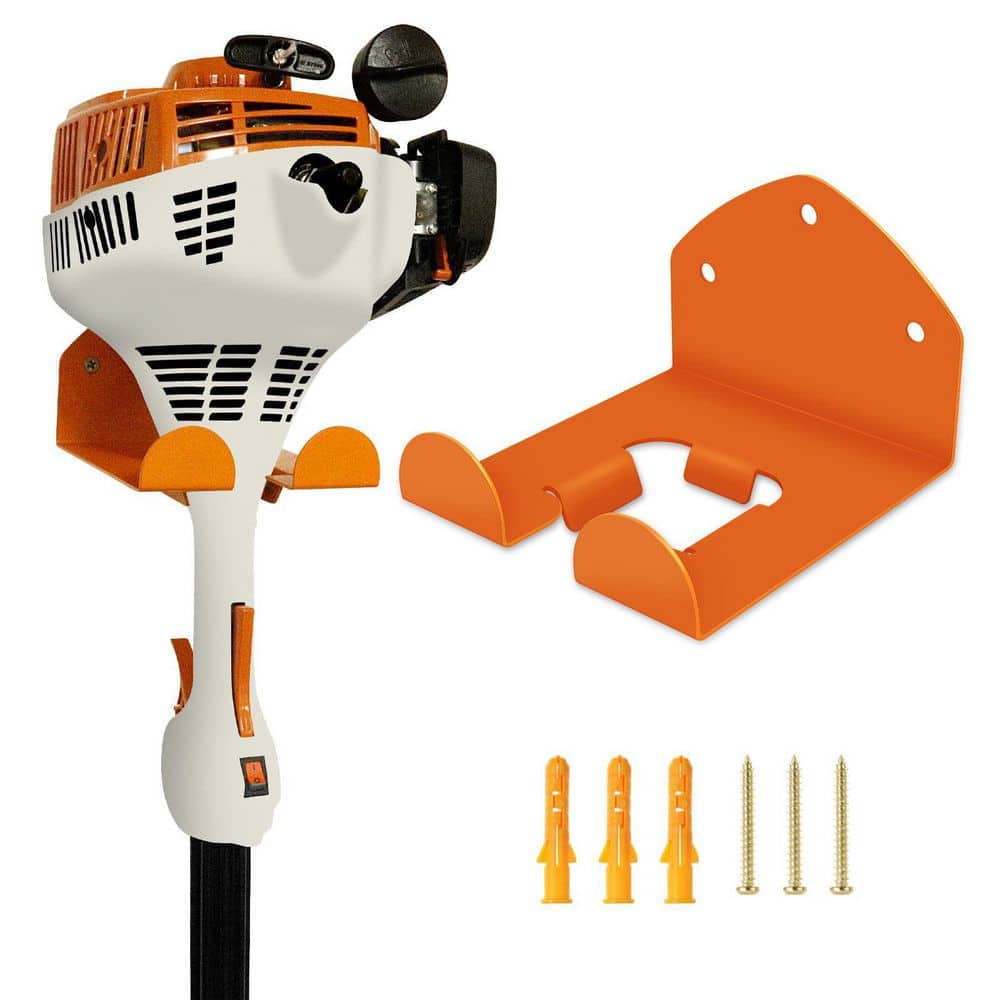 Garage Organizer Wall Hanger, Garden Tool Rack for Grass Trimmer, Hedge Trimmer, Garage Tools, Orange (1-Pack) price history on PriceWatchPro