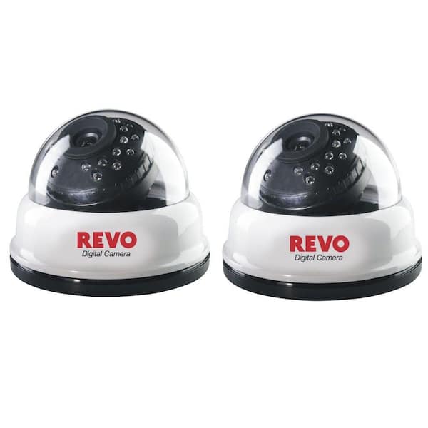 Revo 540 TVL CCD Dome Shaped Surveillance Camera - 2 Pack-DISCONTINUED