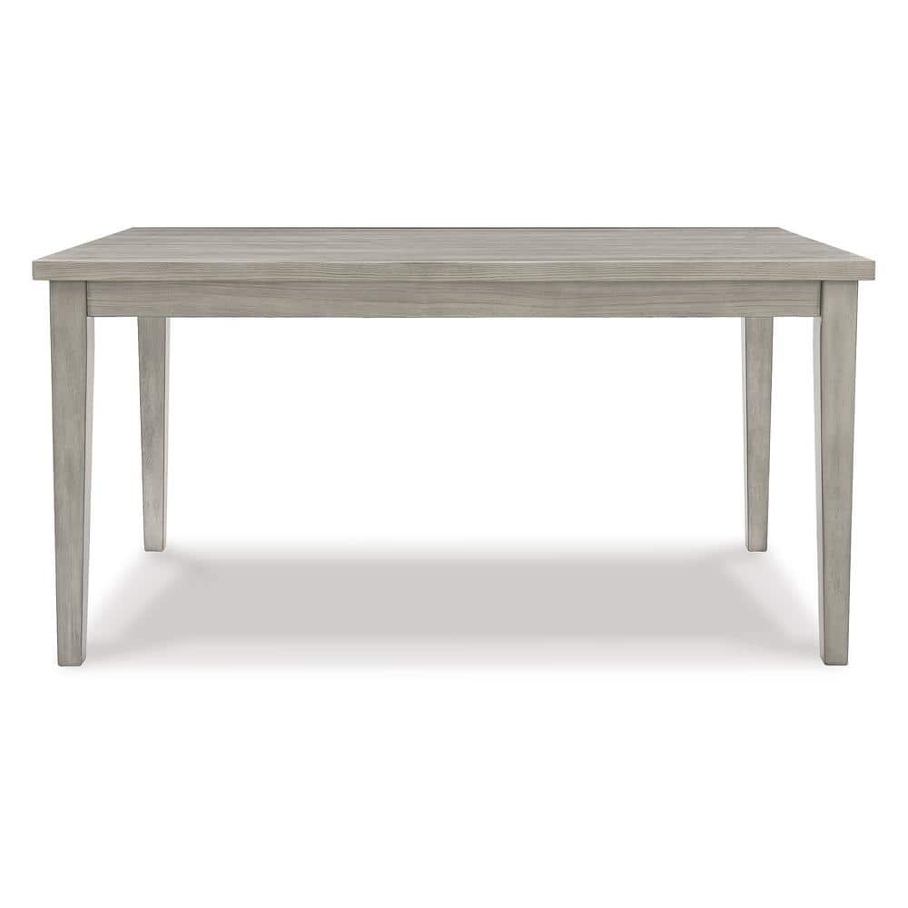 Transitional Reclaimed Wood Extendable Dining Table in Gray