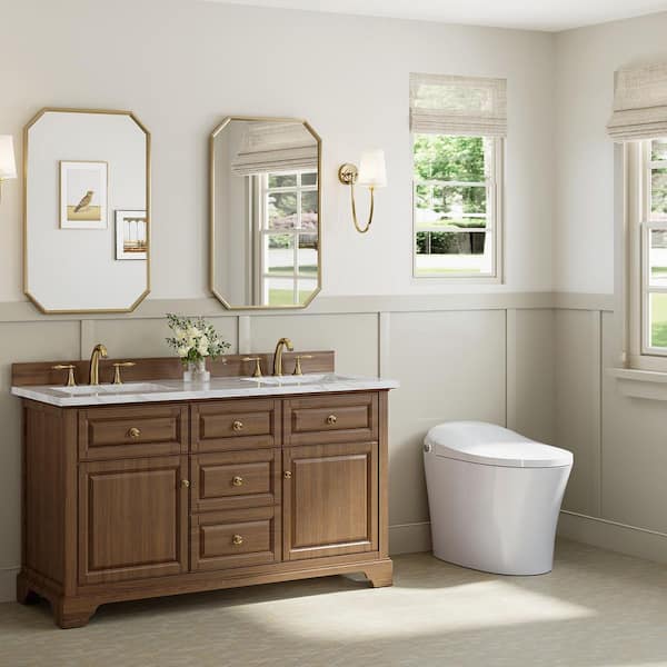 1-piece 1/1.27 GPF Dual Flush Elongated Toilet in White, Seat Included