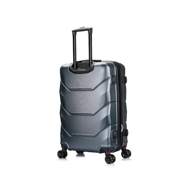 DUKAP Zonix 26 in. Green Lightweight Hardside Spinner Suitcase