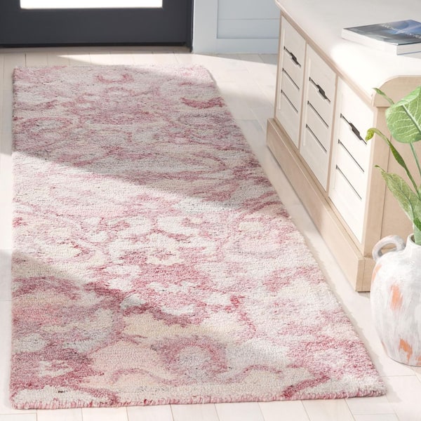 Anatolia 2 ft. x 8 ft. Light Pink Traditional Garden Runner Rug