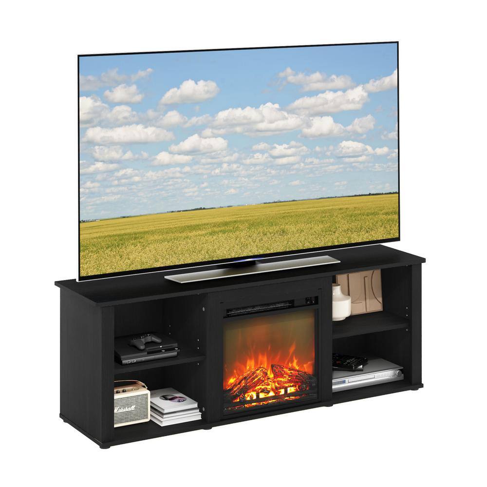 Americano Electric Fireplace TV Stand with Adjustable Shelves
