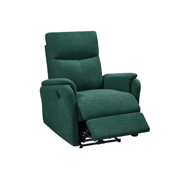 Huluwat Green Fabric Power Recliner Chair With Usb Charge Port For 