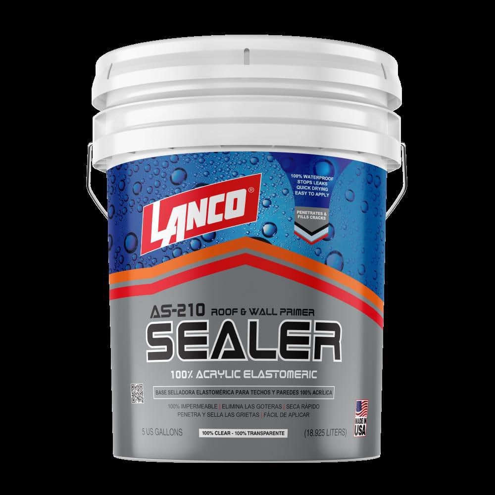 Lanco AS-210 5 Gal. 100% Acrylic Clear Roof Primer and Sealer