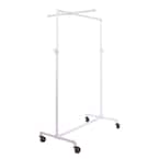 White Metal Clothes Rack 41 in. W x 72 in. H