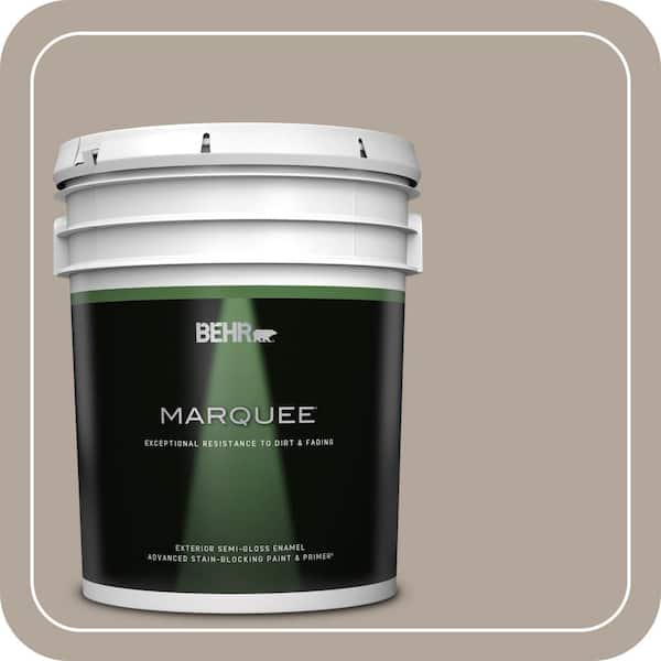 BEHR MARQUEE 5 gal. #ECC-45-1 Deer Run Semi-Gloss Enamel Exterior Paint & Primer