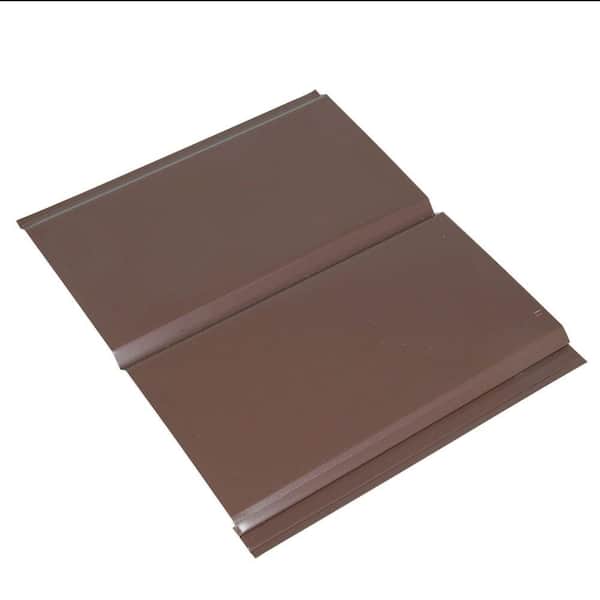 Amerimax Home Products 12 in. x 12 ft. Brown Aluminum D6 Solid Soffit