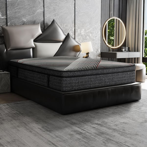 Sterling King Medium Euro Top Hybrid 15 in. Bed-in-a-Box Mattress