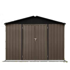 Installed 8 ft. W x 10 ft. D Metal Shed with Lockable Doors(80 sq. ft.)