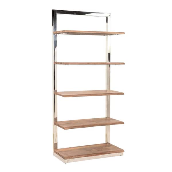 Coast To Coast Accents Brownstone 2.0 Brown/Silver - 75 in. H Etagere