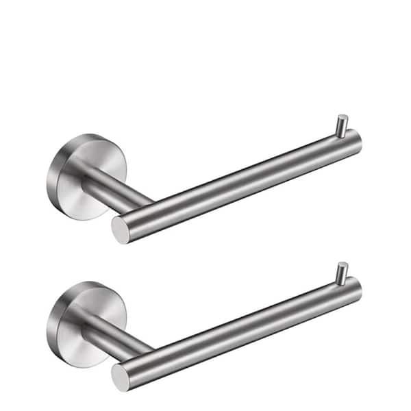 ATKING Bath 2-Pack Knob-Hook Double Robe/Towel Hook Double Robe Hook in Brushed Nickel