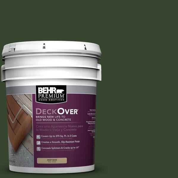 BEHR Premium DeckOver 5 gal. #SC-120 Ponderosa Green Solid Color Exterior Wood and Concrete Coating