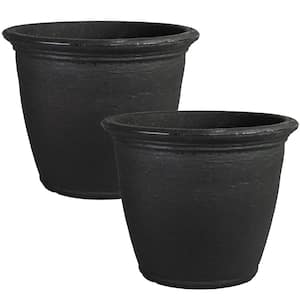 Sunnydaze Anjelica 19 Gal. Dual-Wall Matte Black Indoor/Outdoor