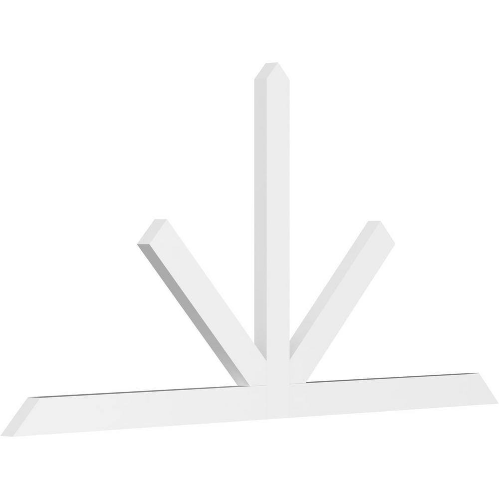 84 in. W x 42 in. H x 2 in. D x 4 in. F, 12/12 Pitch, Saratoga Signature Urethane Gable Bracket, Primed Tan price history on PriceWatchPro