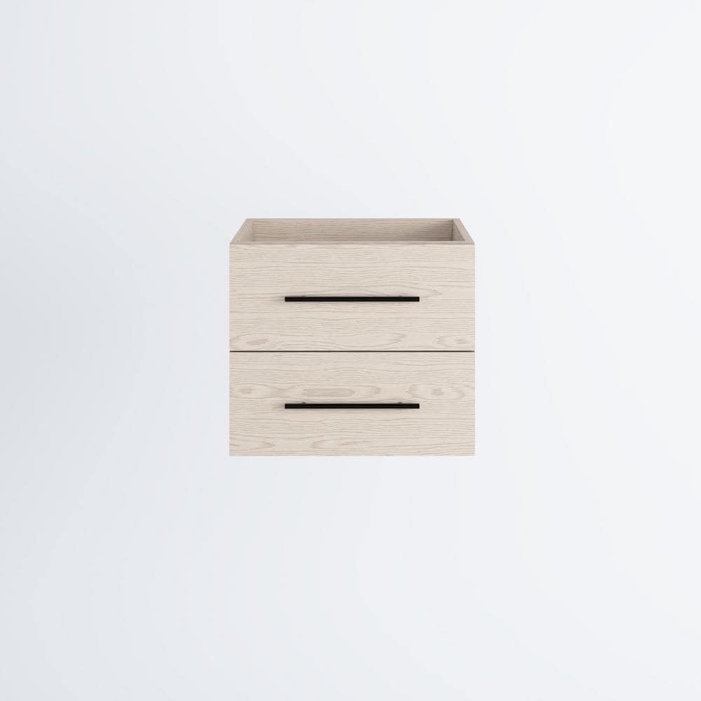 Napa 24 in. W. x 22 in. D x 21 in. H Single Sink Bath Vanity Cabinet without Top in Natural Oak, Wall Mounted price history on PriceWatchPro