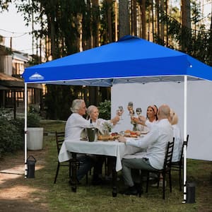 E-Z UP Vista Series 12 ft. x 12 ft. Royal Blue Instant Canopy Pop Up ...